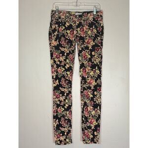 Free People floral corduroy skinny pants, women's‎ 26